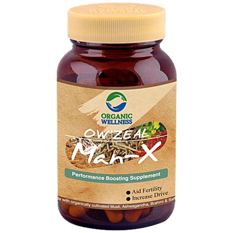 Buy Organic Wellness Ow' Zeal Man-X Capsules - Herbal Extract ...