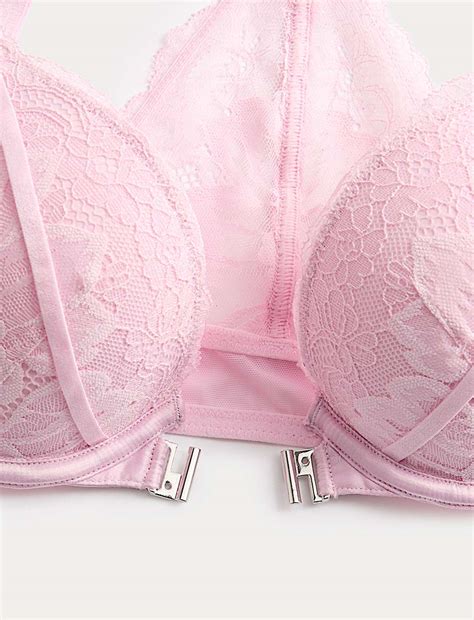 Buy Lindy Lace Wired Push-Up Plunge Bra (A-E) at Marks & Spencer