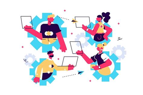 IT Team Vector Image 的图像结果