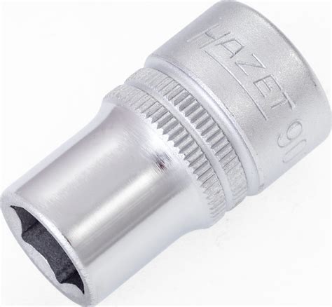 Hazet 1/2" (12.5mm) Square Hollow Socket Outside Hexagon Traction ...