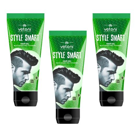 Buy Vetoni Style Smart Hair Gel for Men (65ml) pack of 3 Online at Low ...