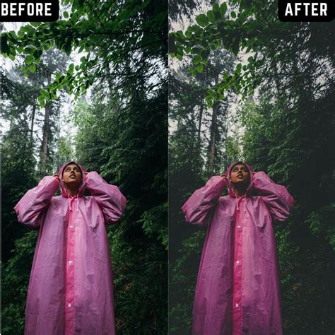 Moody Rain Lightroom Presets – Rainy Effect & Cinematic Photo Editing ...