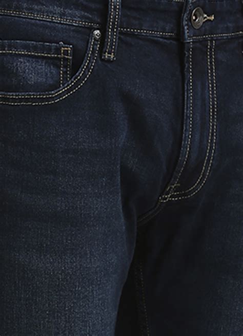 Holborne Dark Blue Mid Rise Straight Fit Jeans | Pepe Jeans India