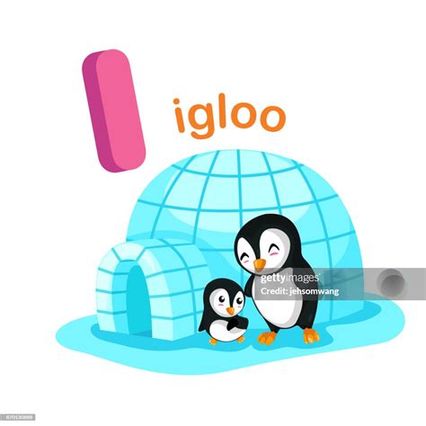 Illustration Isolated Alphabet Letter I Igloo High-Res Vector Graphic - Getty Images