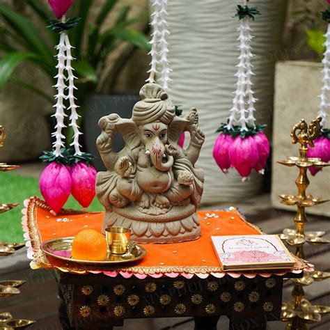 Buy 8INCH Vishuddh Eco-Friendly Ganpati | Plant-A-Ganesha Online in ...