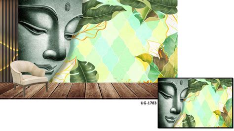 Lord Buddha Green Beautiful Wallpaper – Myindianthings