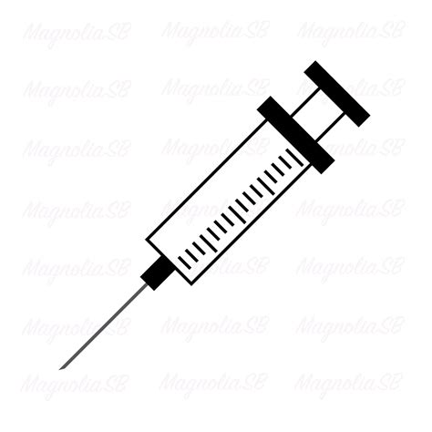 Syringe Svg Dxf Syringe Clip Art Nurse Syringe Clip Art | Etsy UK