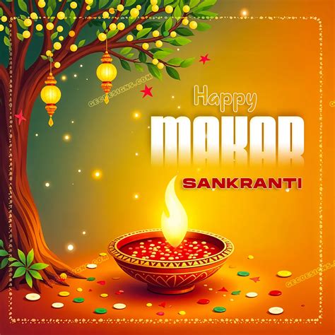 Happy Makar Sankranti wishes wallpaper - GEC Designs