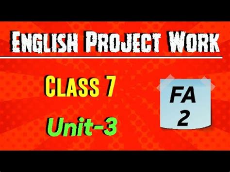 Image result for Unit 3 Project Work-Class 7