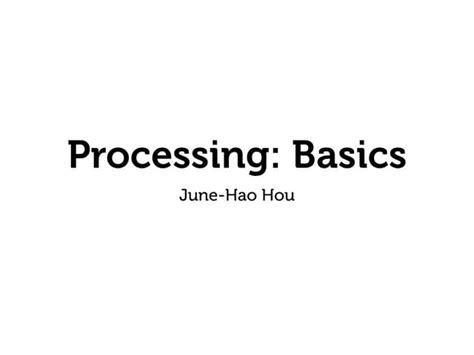 Image result for Processing Language Basics
