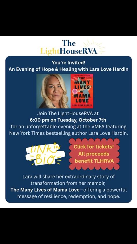 The LightHouseRVA | THRILLED to announce that TLHRVA is bringing author ...