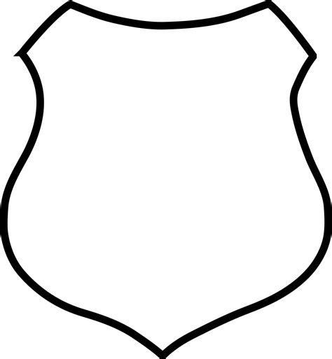 Shield Outline Clip Art PNG