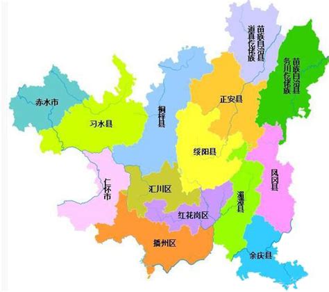 遵义县乡镇地图,遵义县,遵义县_大山谷图库