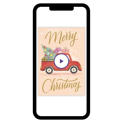 Vintage Red Truck With Tree Christmas eCard - eCards | Hallmark