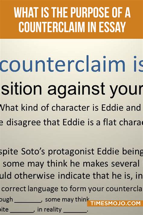 What Are Some Counterclaim Starters at Cora Turner blog