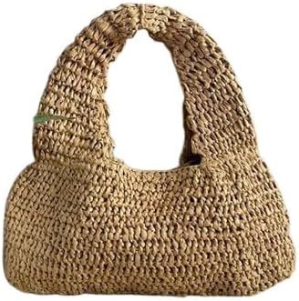 Buy AVOC Handmade Raffia Mini Shoulder Bag for Women with Cowrie Shell ...