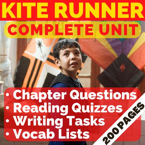 THE KITE RUNNER Unit Plan: Complete EDITABLE Lessons on Khaled Hosseini ...