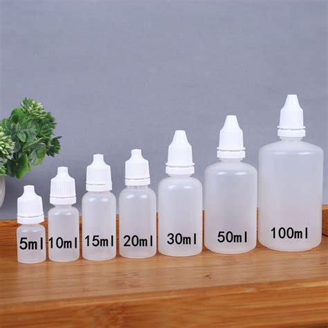5PCS 5ML/10ML/15ML/20ML/30ML/50ML Al Por Mayor Ojos Líquido Gotero ...