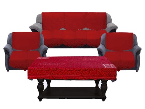 Kuber Industries Circle Design Cotton 7 Piece 5 Seater Sofa Cover ...