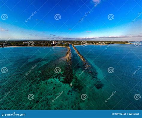 Aerial View of the Xanadu Beach Freeport Grand Bahama Bahamas Stock ...