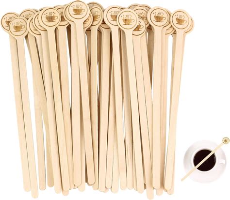 Amazon.com: Coffee Stirrers Stir Sticks Wooden Round Head Beverage ...