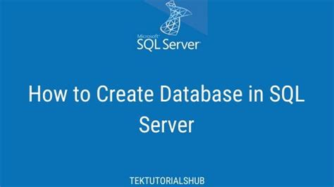 Image result for How to Create Database in SQL Server