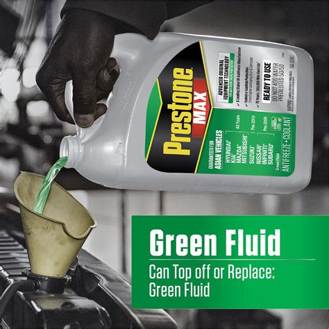 Prestone Engine Coolant Antifreeze Green Pre-Mixed - can you mix yellow and green antifreeze