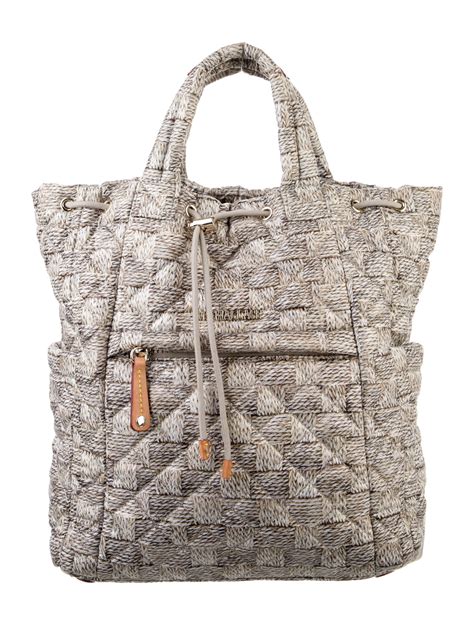 MZ Wallace Nylon Quilted Backpack - Neutrals Backpacks, Handbags ...
