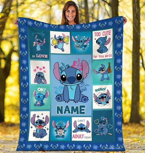 Disneyt Lilo and Stitch Fleece Blanket, Stitch Blanket Fleece, Sofa ...