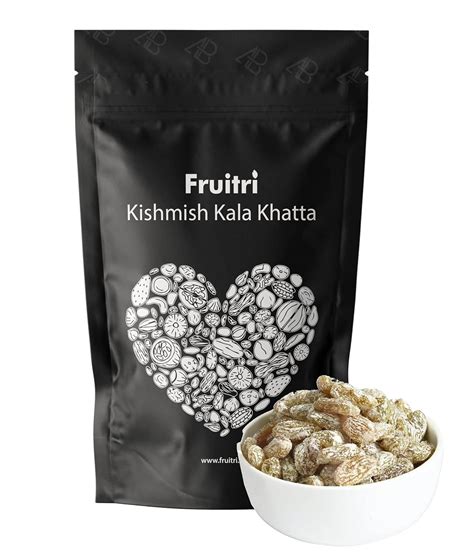 Fruitri Raisins Kala Khatta Flavoured Kishmish Healthy Dry Fruit, Kala ...