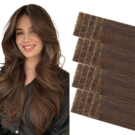 Amazon.com : COOKAYU Invisible Tape in Human Hair Extensions, Medium ...