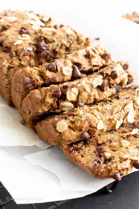 Oatmeal Banana Bread (Vegan) - Beaming Baker