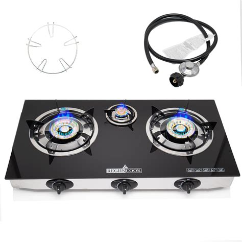 Amazon.com: 3 Burner Propane Stove -Stainless Steel RV Cooktop Camping ...