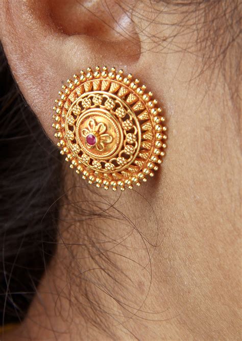 Gold Earrings for Women | Gold earrings for women, 22k gold earrings ...