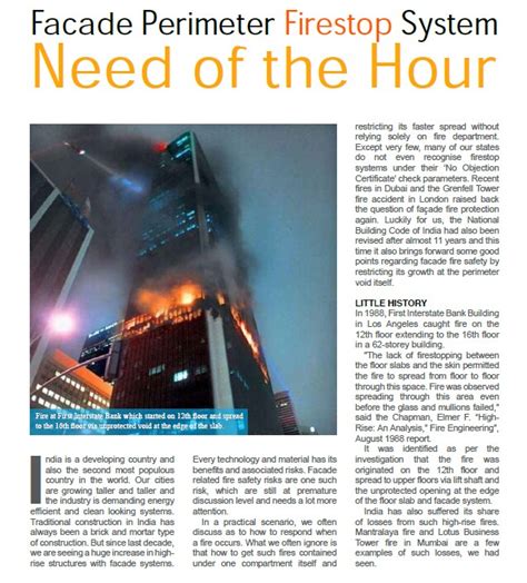 Facade Perimeter Firestop System: Need of the Hour - Ask HILTI