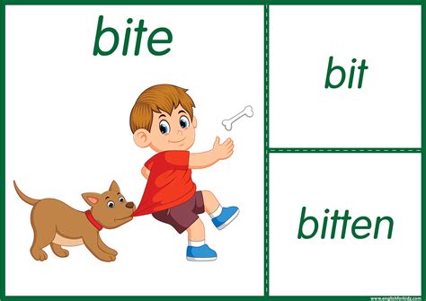 Bite Verb Forms - Form example download