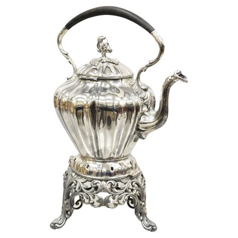 Antique Reed and Barton Silver Plated Victorian Tilting Tea Coffee Pot ...