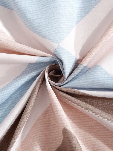 Multi Abstract 300 TC Cotton Blend Double Bedsheet with 2 Pillow Cover ...