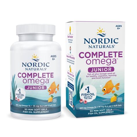 Nordic Naturals Complete Omega Junior | 283 Mg Omega 3 Fish Oil For ...