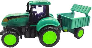 Super Toy Push and Go Agriculture Tractor Trolley Toy for Kids Boys ...