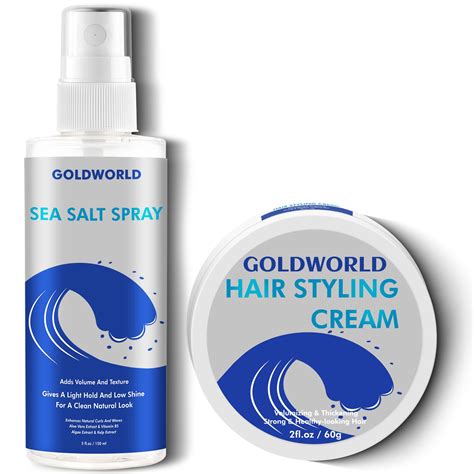 GoldWorld Sea Salt Spray For Hair Men,Texture Spray Hairspray w/Hair ...