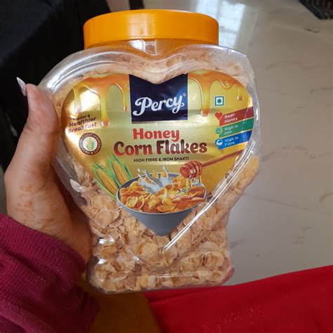 Percy Breakfast Cereal, Honey Corn Flakes - with Real Honey, Jumbo Jar ...