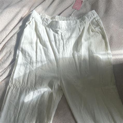🤍 Supre White Linen Summer Flowy Pants 🤍 BNWT... - Depop