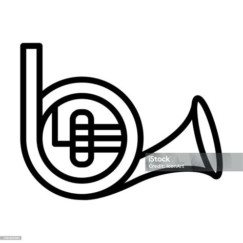 French Horn Icon From Music And Media Collection Thin Linear French ...