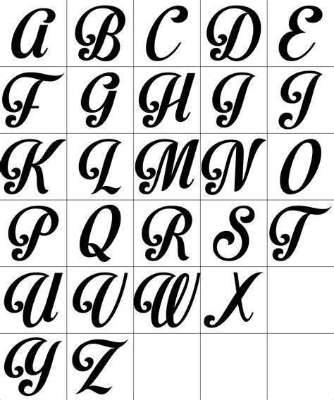 Fancy Calligraphy Alphabet - 8 Free PDF Printables | Printablee