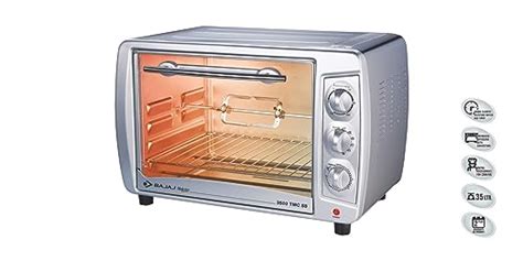Bajaj 3500 Tmcss Toaster Grill Oven (Silver,35 Liters),2000 Watts ...
