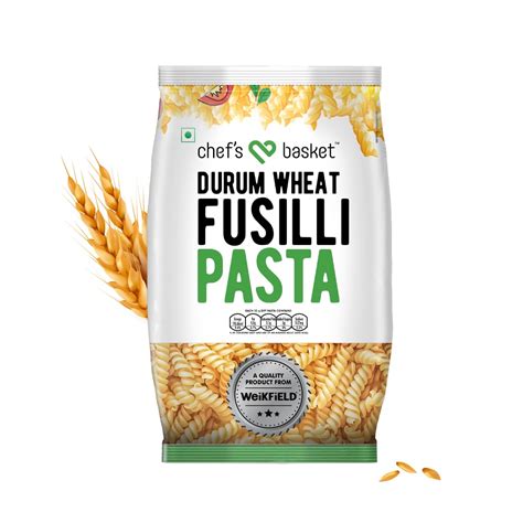 Chef's Basket Fusilli Pasta 534 gm Pouch | Made With 100% Durum Wheat ...