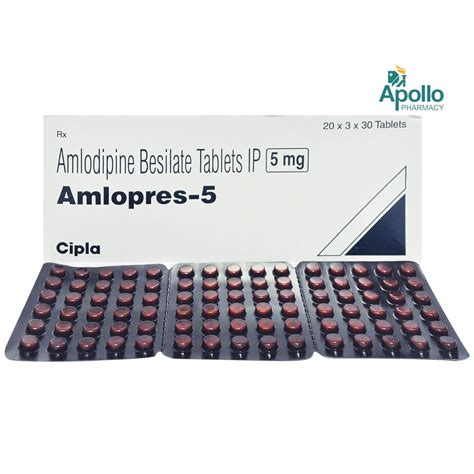 Amlopres-5 Tablet 30's Price, Uses, Side Effects, Composition - Apollo ...