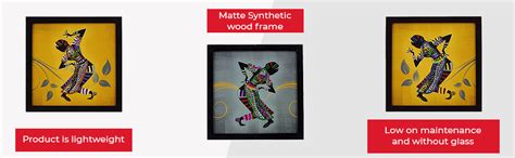 Indianara 3 Piece Set of Framed Wall Hanging Welcome Home Decor Art ...