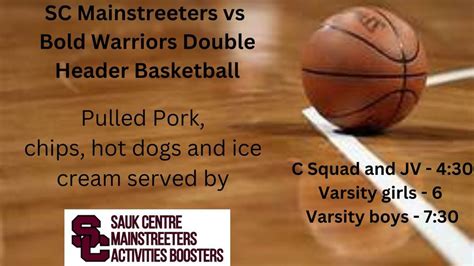 Mainstreeter Basketball Double Header, Sauk Centre Public High School ...